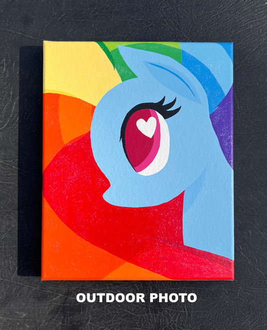 Rainbow Dash Painting